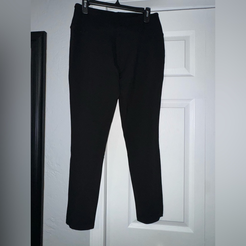 Liz Claiborne Ponte Pants, Black, Size Large